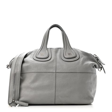 GIVENCHY Sugar Goatskin Medium Nightingale Elephant Grey 